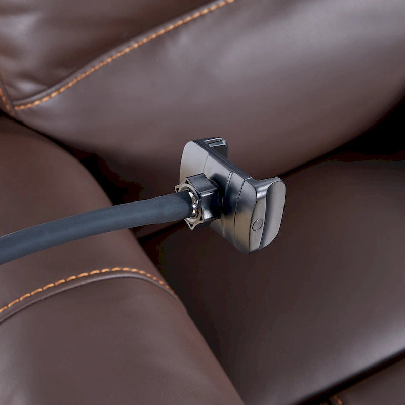 Elektrischer Zero-Gravity-Sessel mit Massage, Wärme im Lendenbereich, Handyhalterung und USB-Ladefunktion
