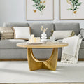 36" runder Couchtisch im Mid-Century-Modern-Stil mit Stauraum hinter Schiebetür