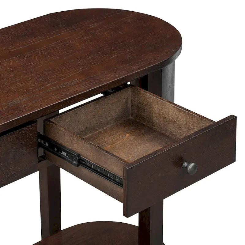 Vintage-Konsolentisch mit 2 Schubladen und offener Ablage