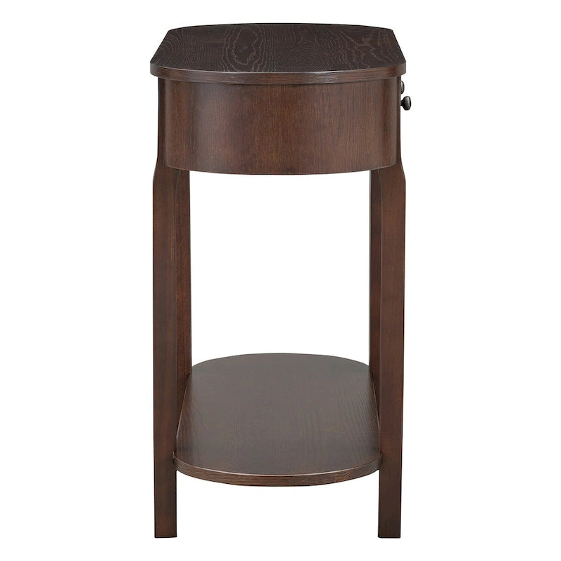 Vintage-Konsolentisch mit 2 Schubladen und offener Ablage