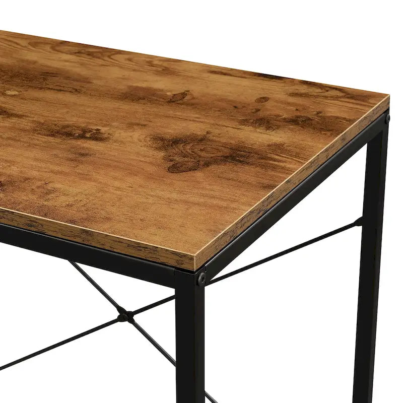 Bureau de travail moderne pour bureau avec étagères à 4 niveaux et armoires de rangement