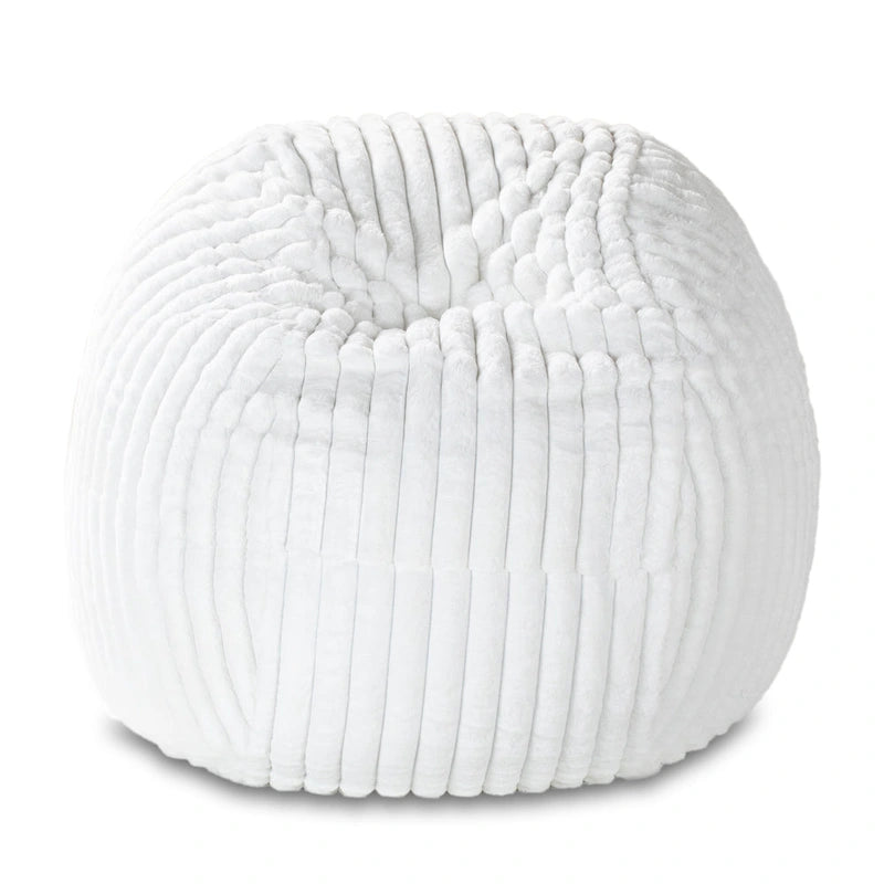 Übergroßer Sitzsack aus Kunstfell, 5 Fuß, mit abnehmbarem, waschbarem Bezug
