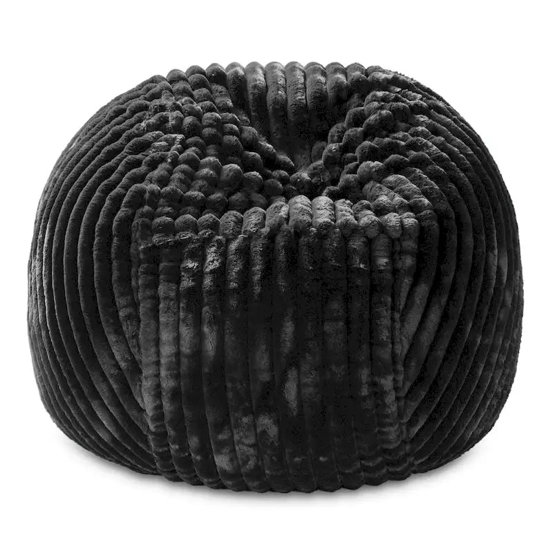5-Foot Oversized Faux Fur Bean Bag Chair with Removable Washable Cover