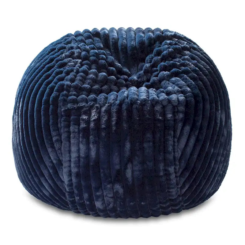 5-Foot Oversized Faux Fur Bean Bag Chair with Removable Washable Cover