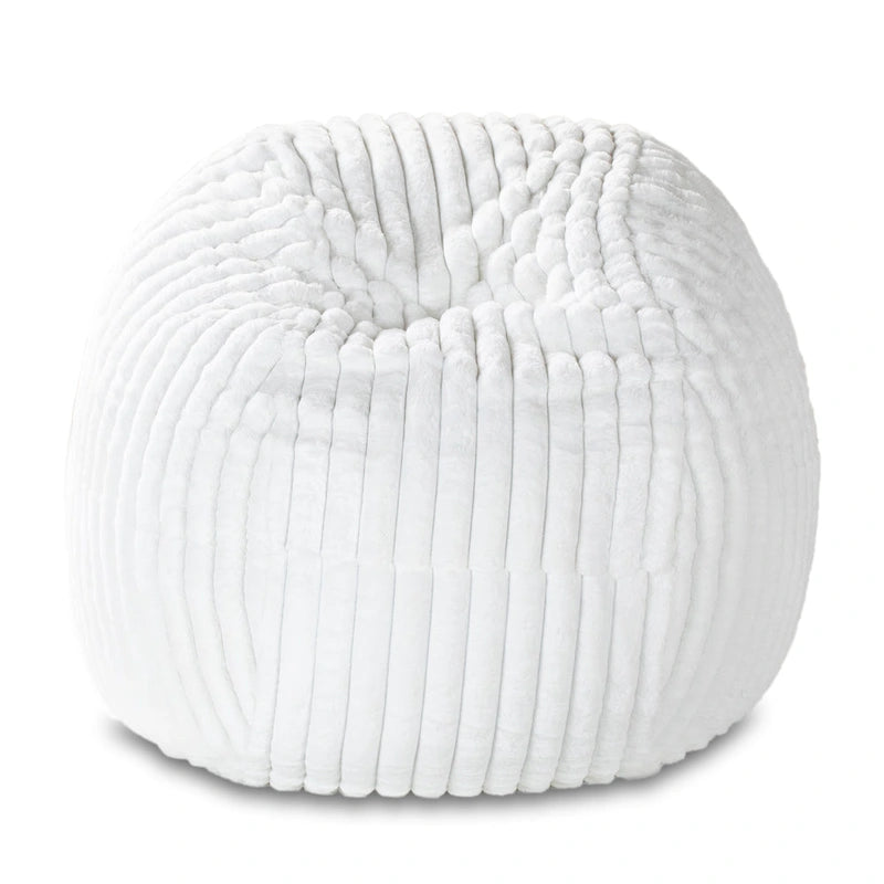 5-Foot Oversized Faux Fur Bean Bag Chair with Removable Washable Cover