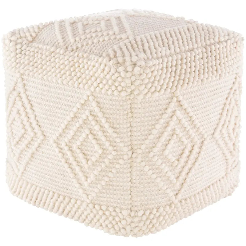 18" handgewebter Boho-Würfelpouf