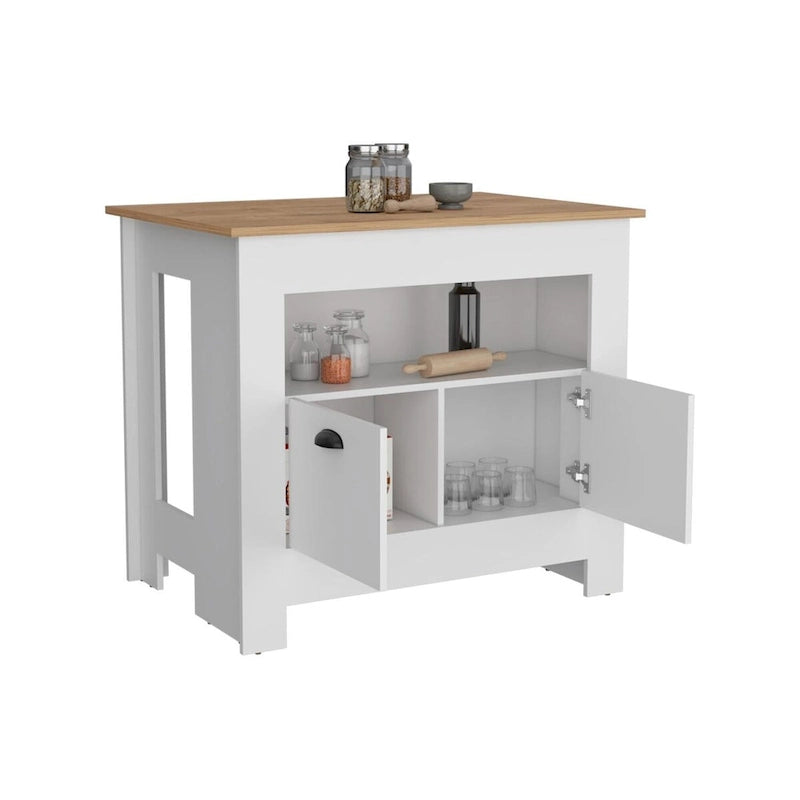 Mobile da cucina a due ante con ripiano interno