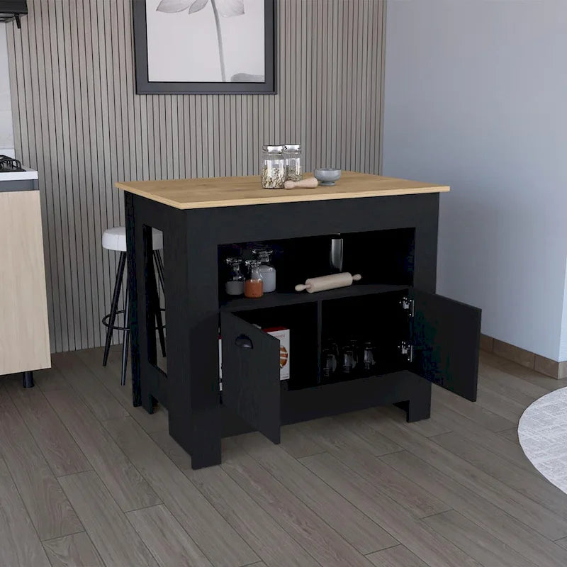 Mobile da cucina a due ante con ripiano interno