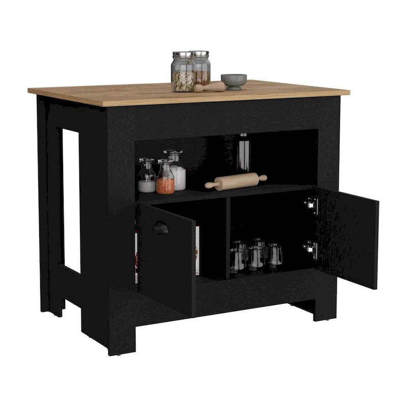 Mobile da cucina a due ante con ripiano interno