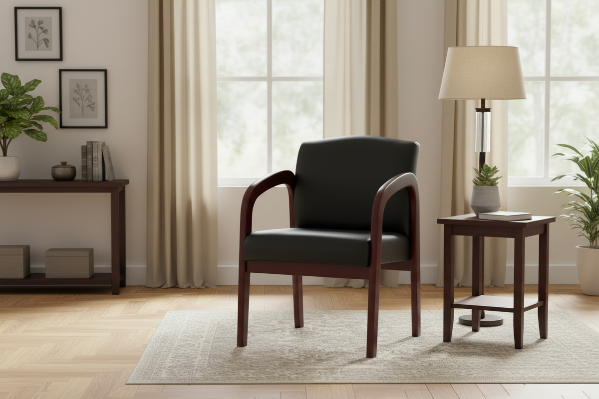 Chair in wider interior scene