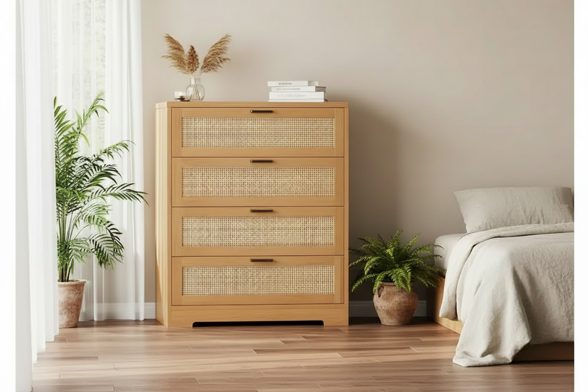 Rattan Dresser - No Throw